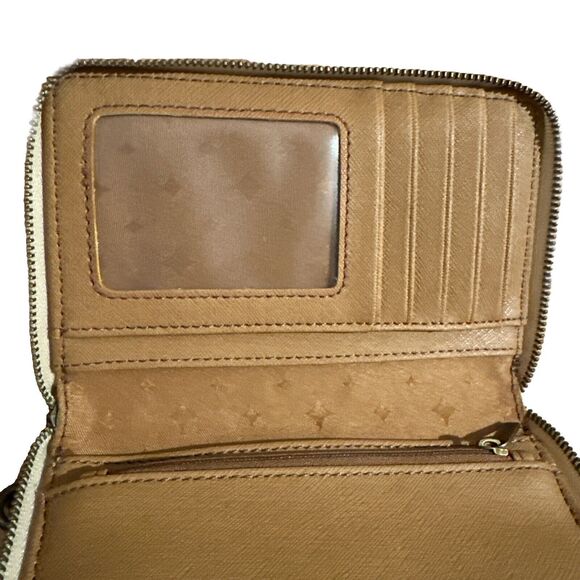 FOSSIL Print Phone Wristlet Bright Tech Zip Around Wallet Clutch SL5096670 - Picture 7 of 11